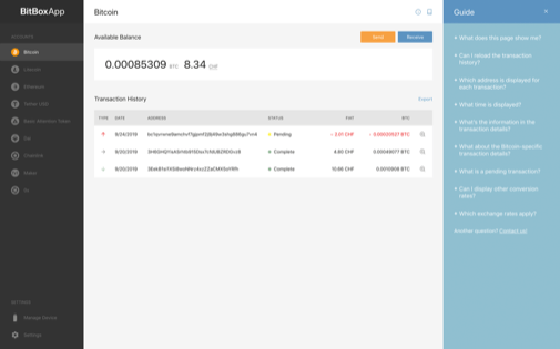BitBoxApp demo